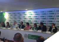 imagen: Rueda de prensa en Pereira MCIT