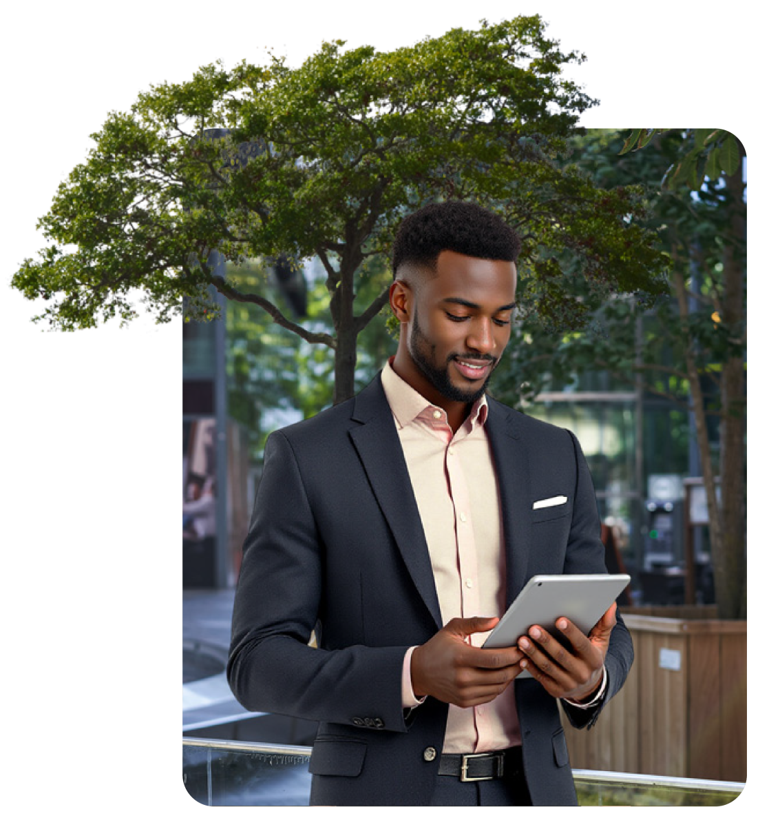 Persona usando una tablet